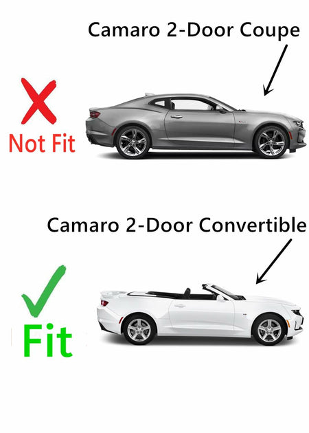 Tempered Passenger Right Side Quarter Window Quarter Glass Compatible with Chevrolet Camaro 2 Door Convertible 2016-2024 Models (Not for Coupe Models)