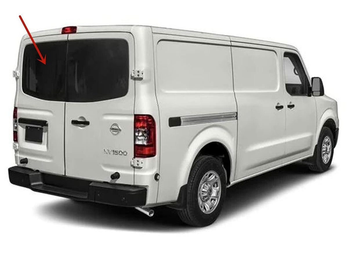 Non-Heated Back Window Back Glass Driver Left Side Compatible with Nissan NV1500 NV2500 NV3500 2012-2021 Models