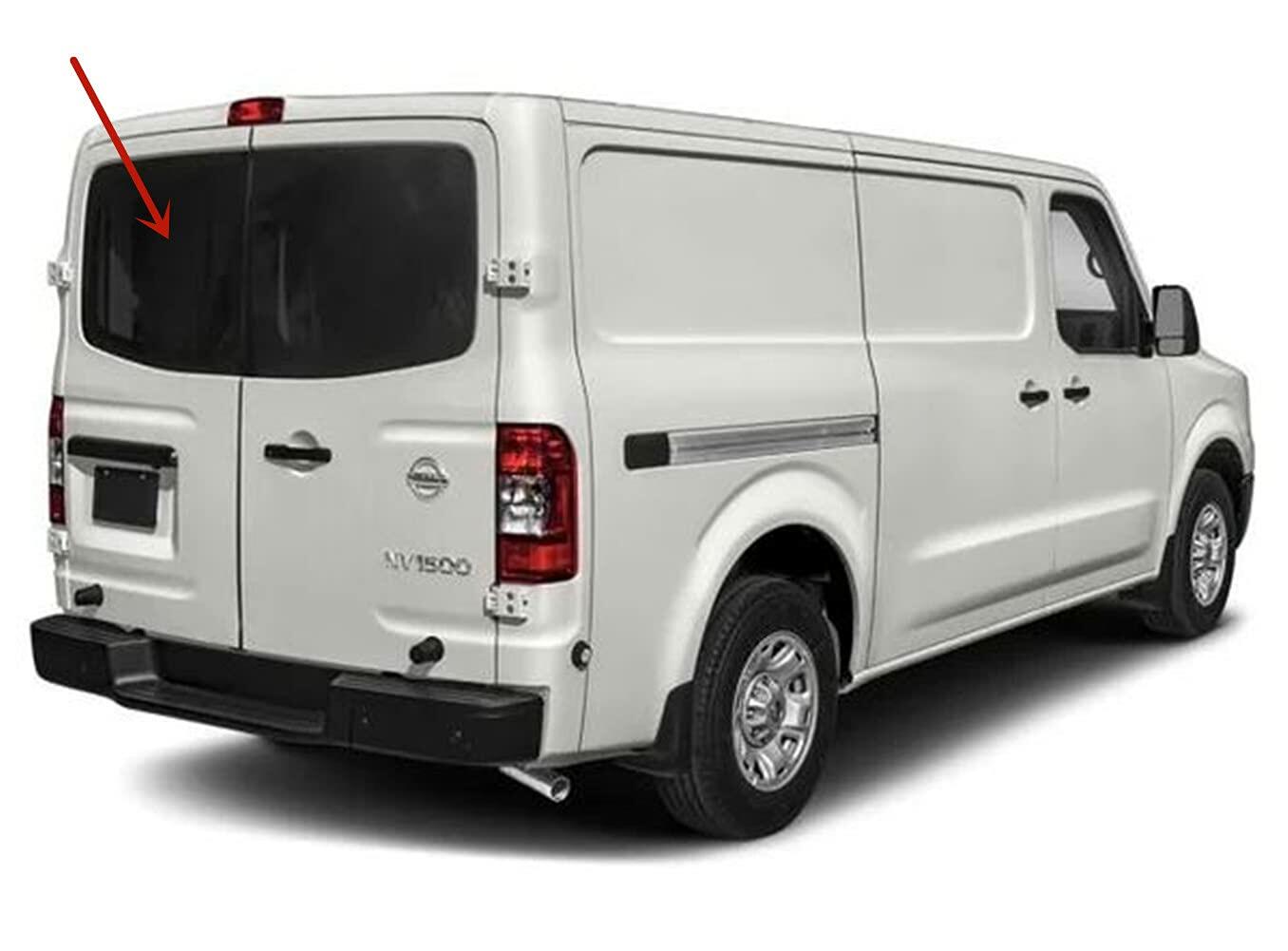Non-Heated Back Window Back Glass Driver Left Side Compatible with Nissan NV1500 NV2500 NV3500 2012-2021 Models