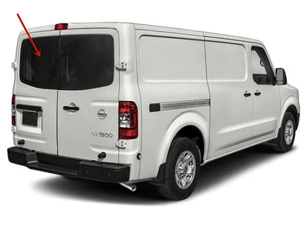 Non-Heated Back Window Back Glass Driver Left Side Compatible with Nissan NV1500 NV2500 NV3500 2012-2021 Models