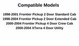 Passenger Right Side Front Door Window Door Glass Compatible with Nissan Frontier Pickup/Nissan XTerra 1998-2004 Models