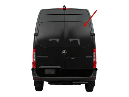Non-Heated Privacy Back Window Back Glass Passenger Right Side No Wiper Hole Style Compatible with Mercedes Benz Sprinter 1500 2500 3500 4500 2019-2026 Models