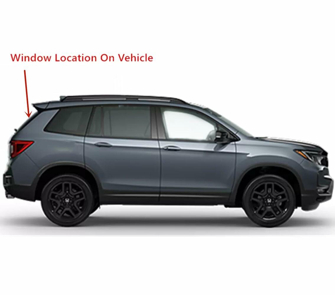 Privacy Heated Rear Back Tailgate Window Glass Compatible with Honda Passport 2019-2025 Models