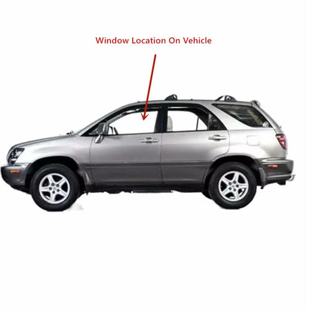 Driver Left Side Front Door Window Door Glass Compatible with Lexus RX300 1999-2003 Models
