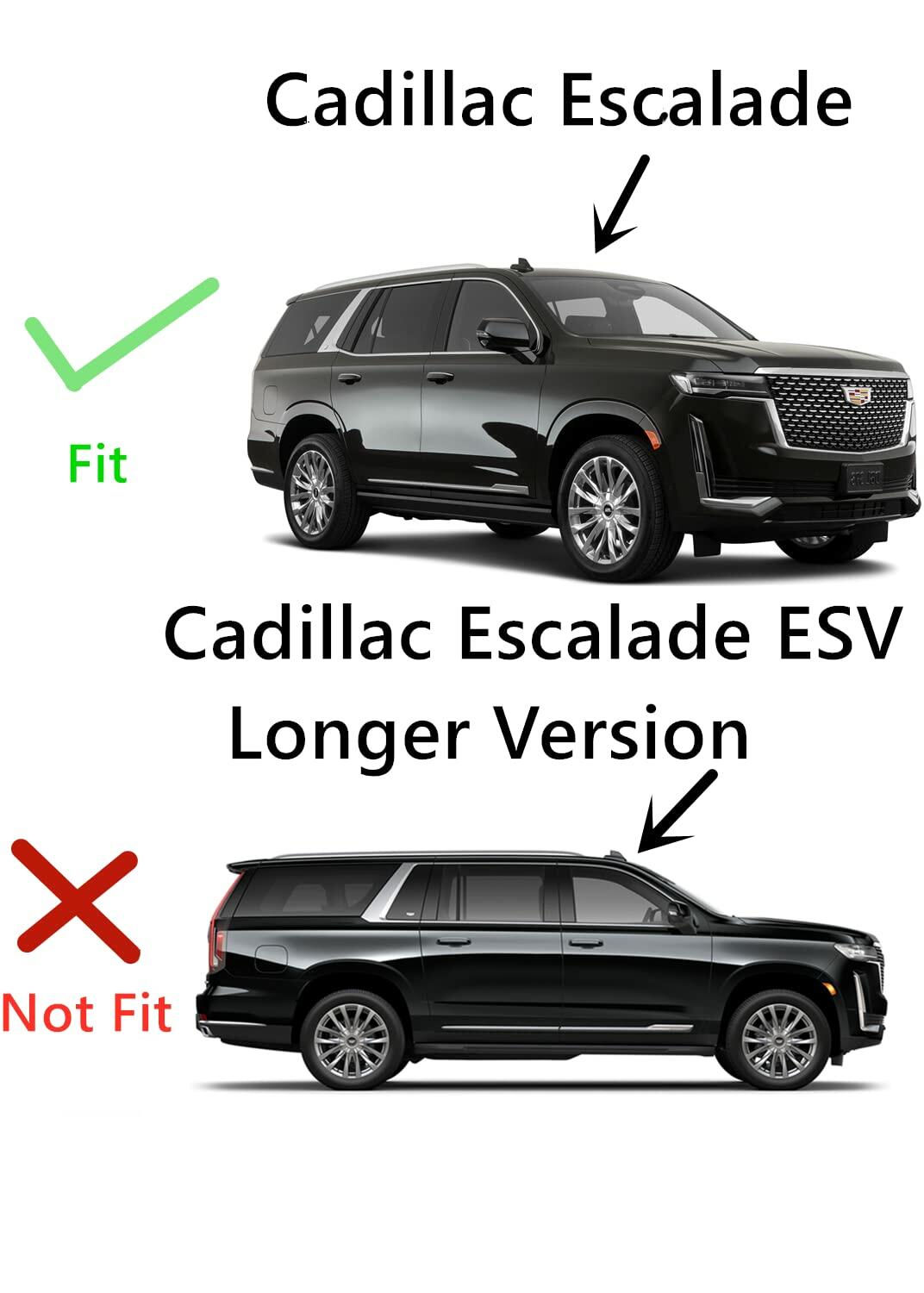 Tempered Passenger Right Side Rear Door Window Door Glass Compatible with Cadillac Escalade 2021-2026 Models (Not For Escalade ESV)