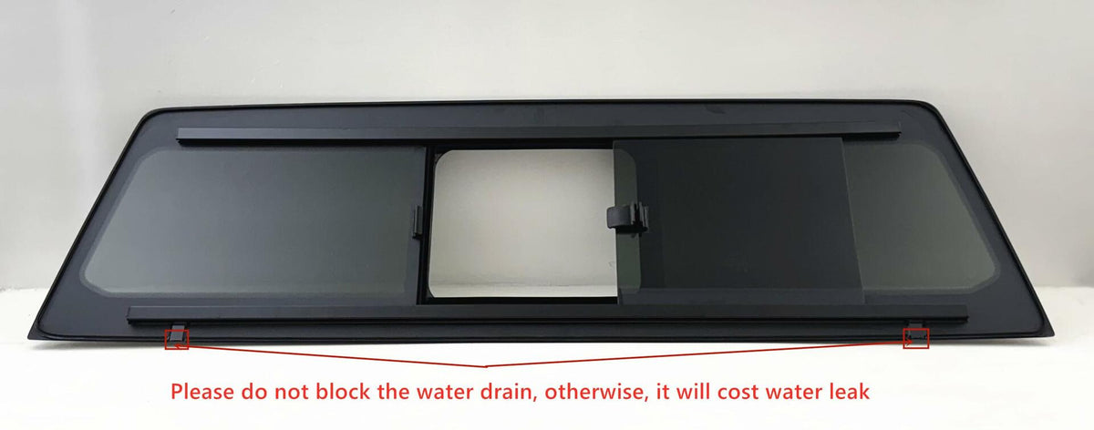 Tempered Rear Manual Slider Window Back Glass Compatible with Ram 1500 Pickup 2019-2024 Models (Not For 1500 Classic)