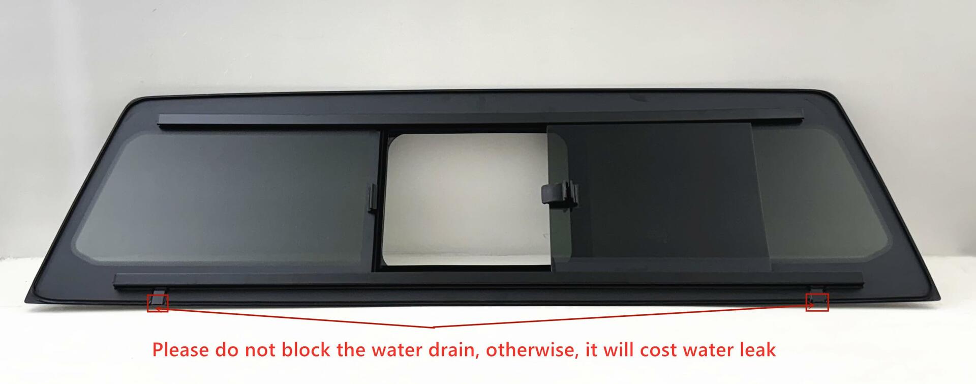 Tempered Rear Manual Slider Window Back Glass Compatible with Ram 1500 Pickup 2019-2024 Models (Not For 1500 Classic)