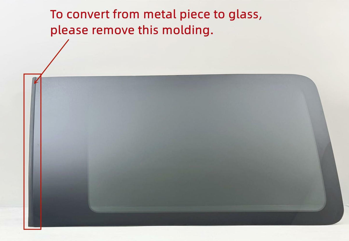 Laminated Privacy Passenger Right Rear Sliding Door Window Door Glass Compatible with Ford Transit 110.2" High-Roof 100.8" Mid-Roof Van 2017-2026 Models (Not for Transit Connect or Low-Roof Transit)