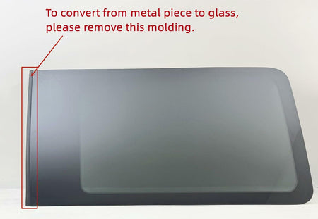 Laminated Privacy Passenger Right Rear Sliding Door Window Door Glass Compatible with Ford Transit 110.2" High-Roof 100.8" Mid-Roof Van 2017-2026 Models (Not for Transit Connect or Low-Roof Transit)