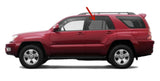Driver Left Side Rear Door Window Door Glass Compatible with Toyota 4Runner 2003-2009 Models
