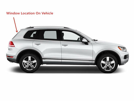 Back Window Back Glass Back Tailgate Heated Compatible with Volkswagen Touareg 2011-2017 Models