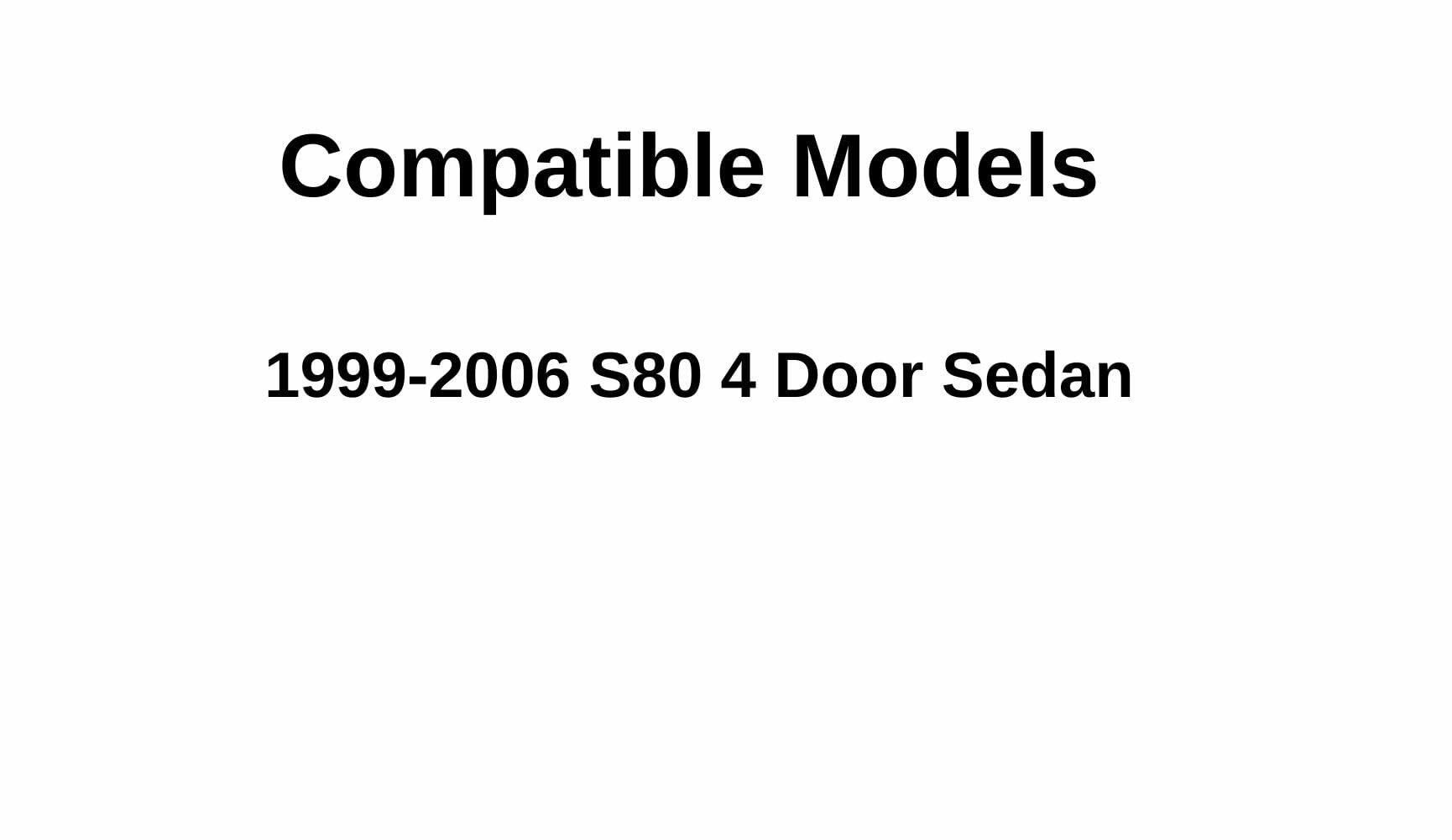 Passenger Right Side Rear Door Window Door Glass Compatible with Volvo S80 Sedan 1999-2006 Models