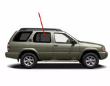 Passenger Right Side Rear Door Window Door Glass Compatible with Nissan Pathfinder/Infiniti QX4 1996-2004 Models (Not For Pathfinder Armada)