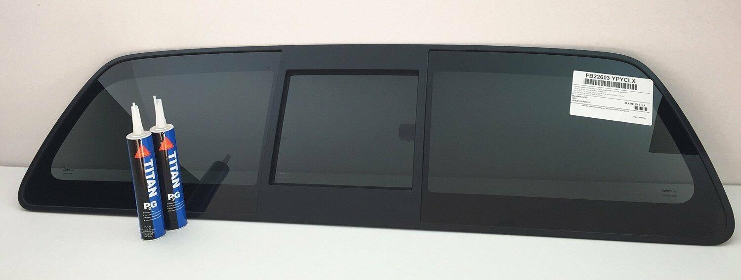 OEM Sliding Back Window Glass Back Slider Compatible with Nissan Frontier Pickup 2005-2021 Models/Suzuki Equator 2009-2012 Models