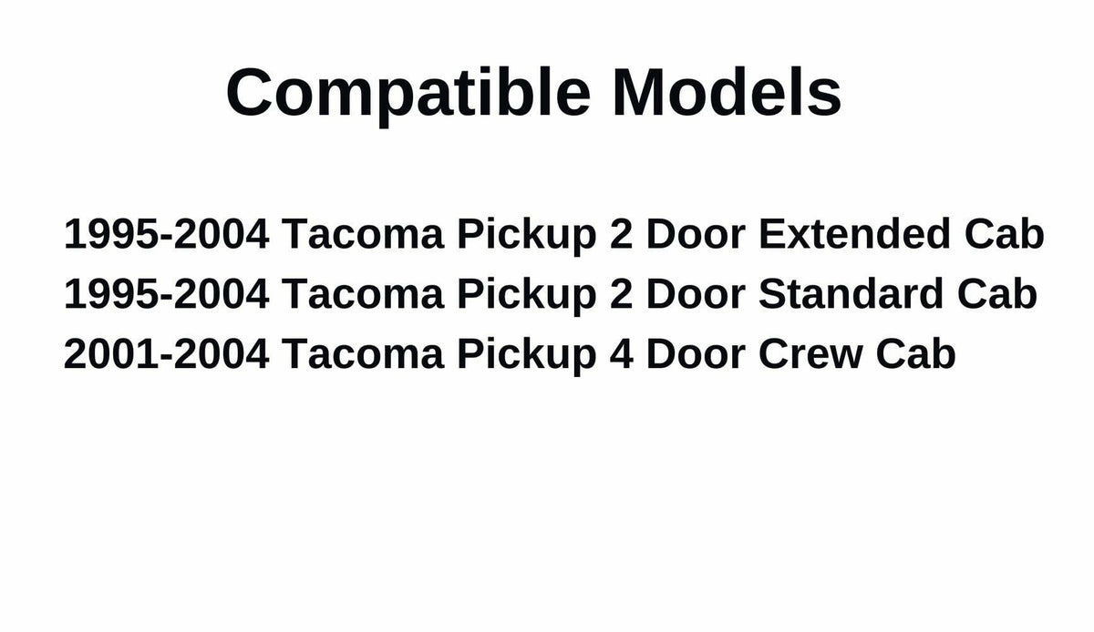Back Window Back Glass Stationary Compatible with Toyota Tacoma Pickup 1995-2004 Models