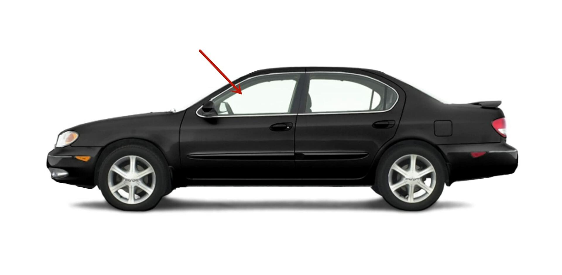 Driver Left Side Front Door Window Door Glass Compatible with Nissan Maxima 2000-2003 Models