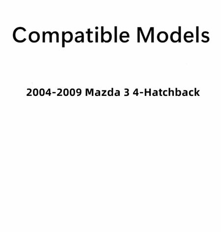 Heated Back Window Back Glass Compatible with Mazda 3 4 Door Hatchback 2004-2009 Models