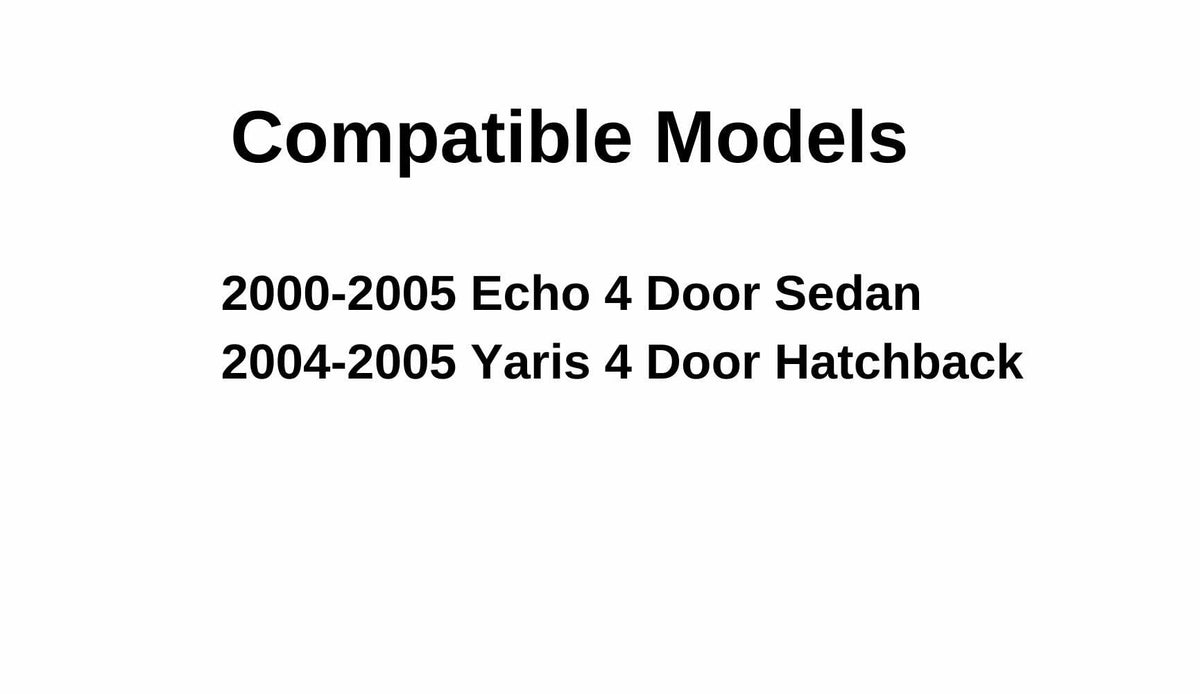 Driver Left Side Front Door Window Door Glass Compatible with Toyota Echo 4 Door Sedan 2000-2005 Models/Toyota Yaris 4 Door Hatchback 2004-2005 Models