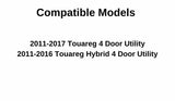 Back Window Back Glass Back Tailgate Heated Compatible with Volkswagen Touareg 2011-2017 Models