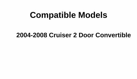 Driver Left Side Door Window Door Glass Compatible with Chrysler PT Cruiser 2 Door Convertible 2004-2008 Models