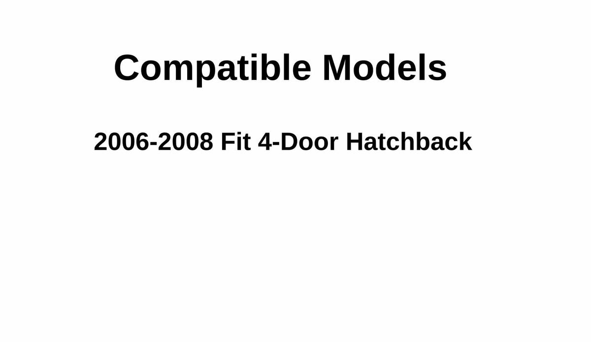 Passenger Right Side Rear Quarter Window Quarter Glass Compatible with Honda Fit 2006-2008 Models