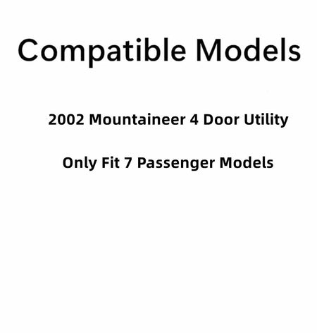 Heated Back Tailgate Window Back Glass Compatible with Mercury Mountaineer 2002 7 Passenger Models