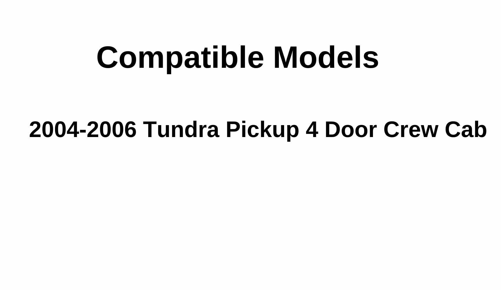 Passenger Right Side Rear Door Window Door Glass Compatible with Toyota Tundra Pickup 4 Door Crew Cab 2004-2006 Models