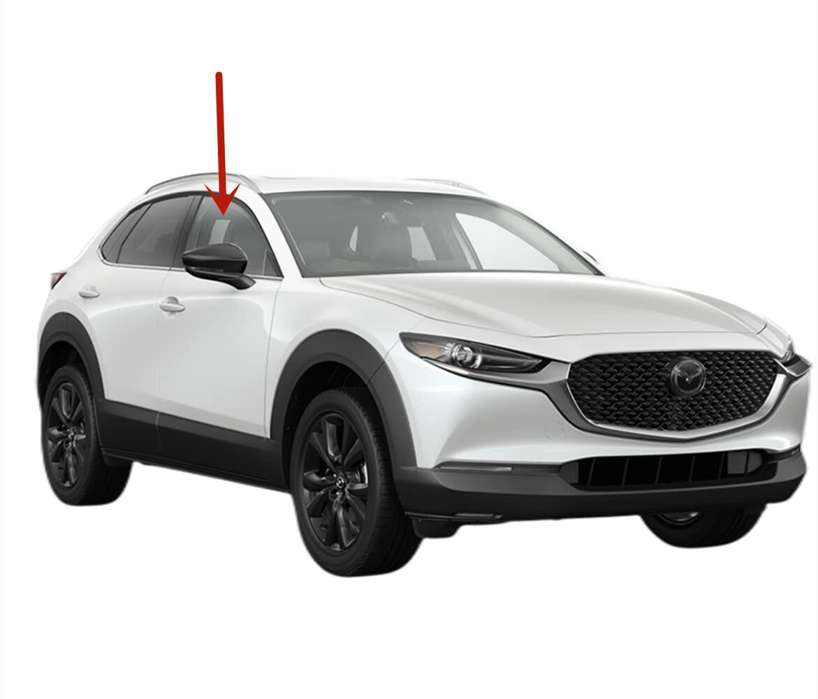 Passenger Right Side Front Door Window Door Glass Compatible with Mazda CX-30 2020-2026 Models
