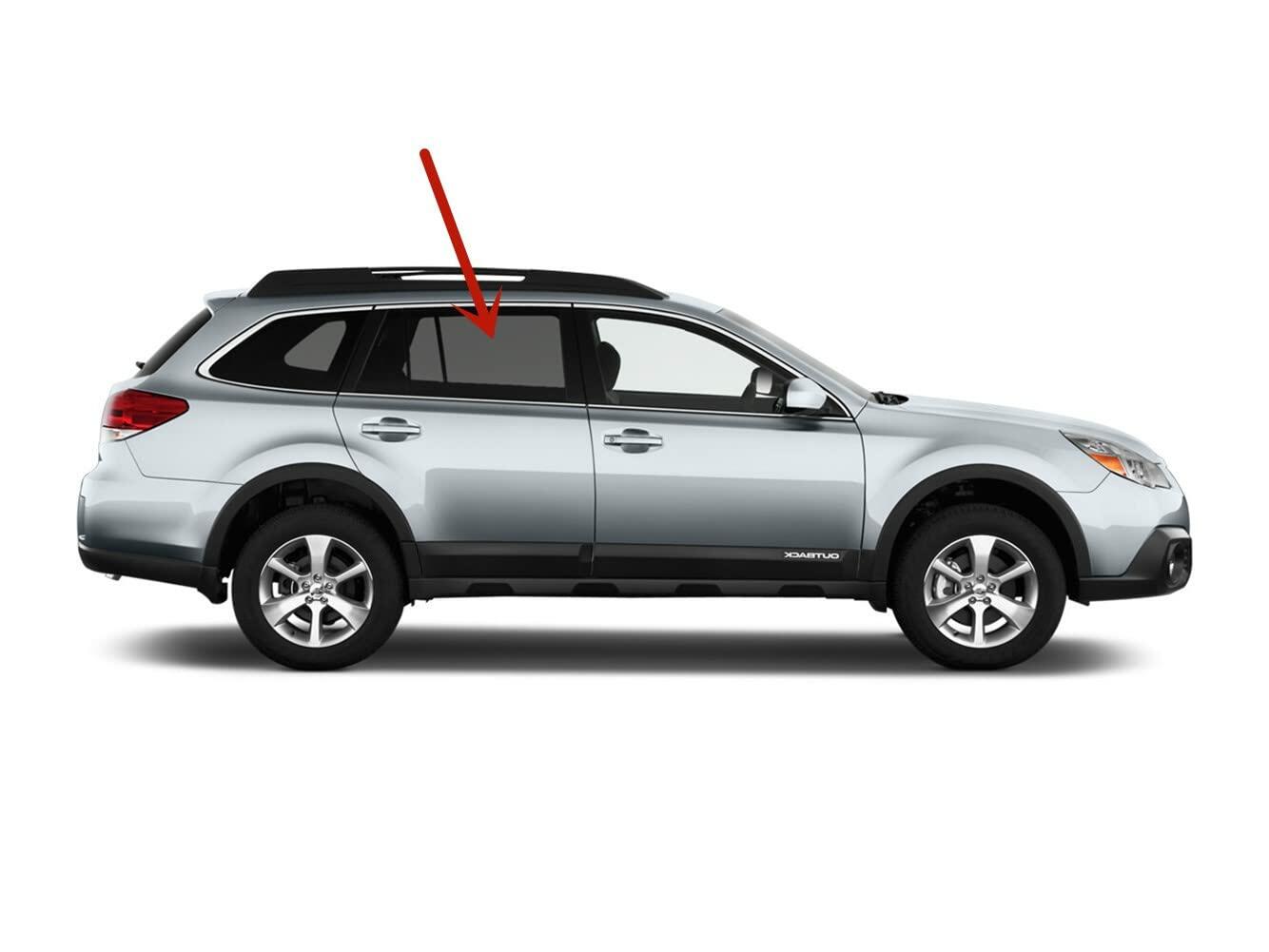 Factory Privacy Tinted Tempered Passenger Right Side Rear Door Window Door Glass Compatible with Subaru Outback 4 Door Wagon 2010-2014 Models