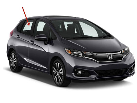 Passenger Right Side Rear Door Window Door Glass Compatible with Honda Fit 4 Door Hatchback 2015-2020 Models