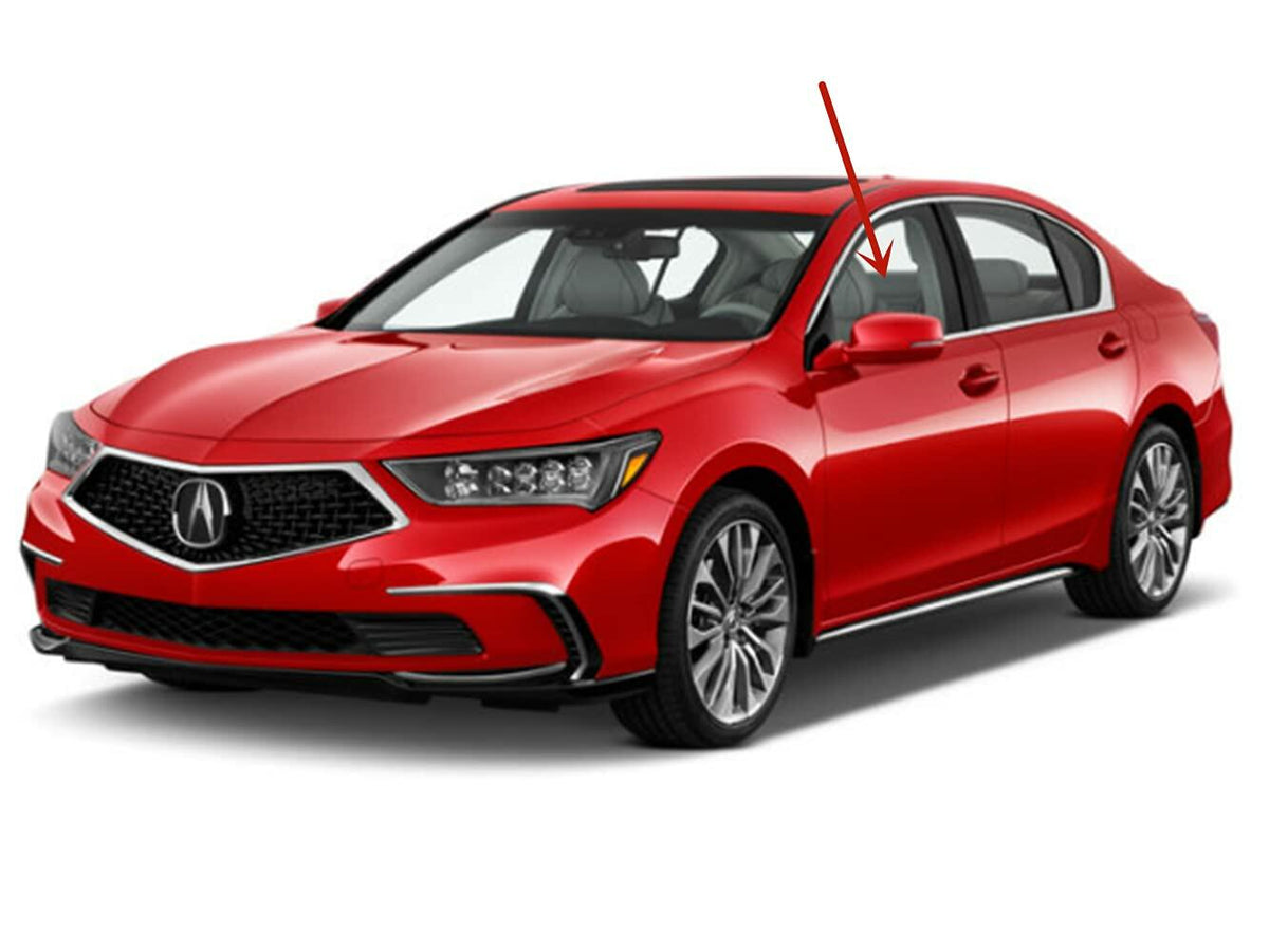 Tempered Driver Left Side Front Door Window Door Glass Compatible with Acura RLX 2014-2020 Models