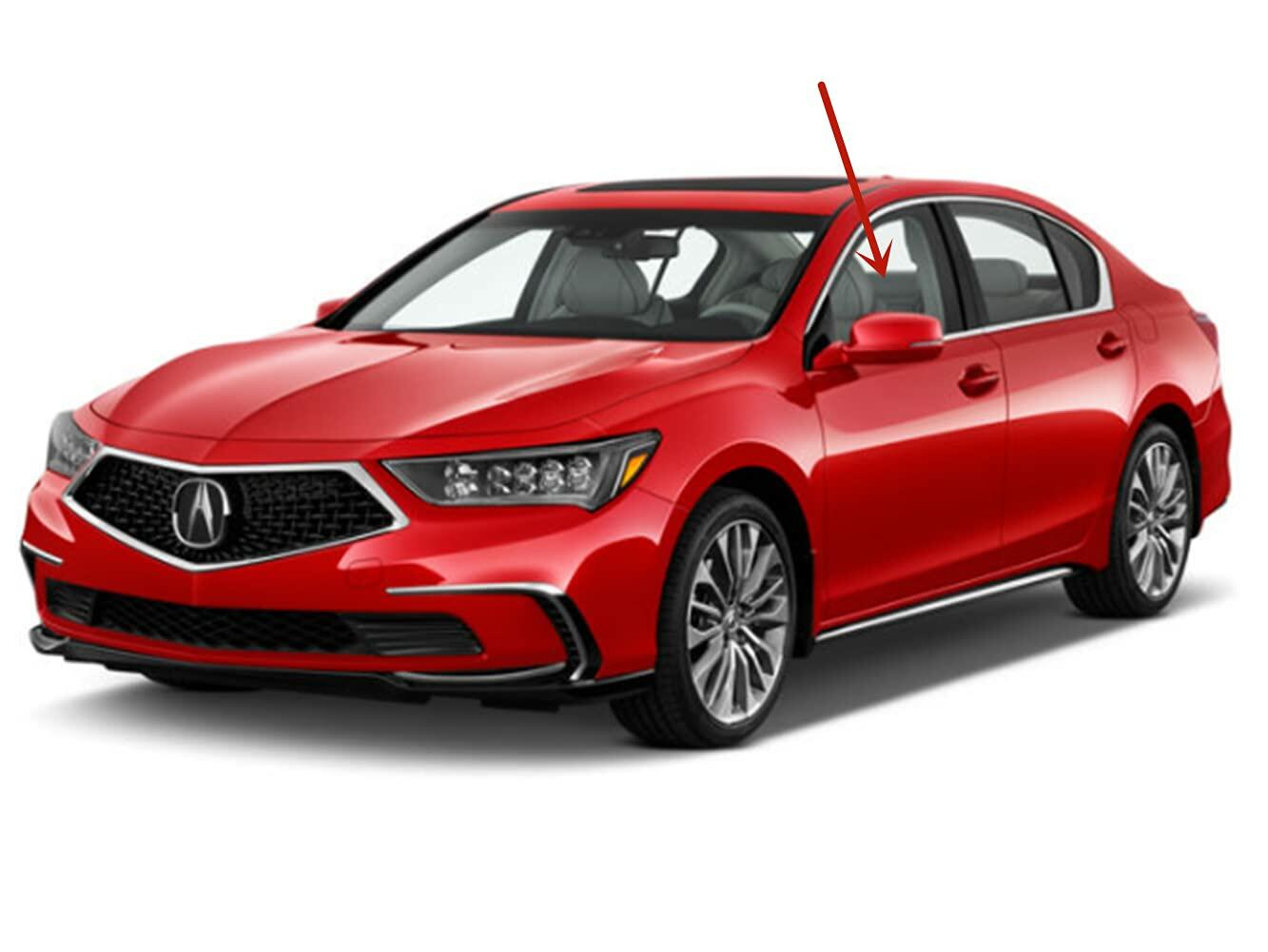 Tempered Driver Left Side Front Door Window Door Glass Compatible with Acura RLX 2014-2020 Models