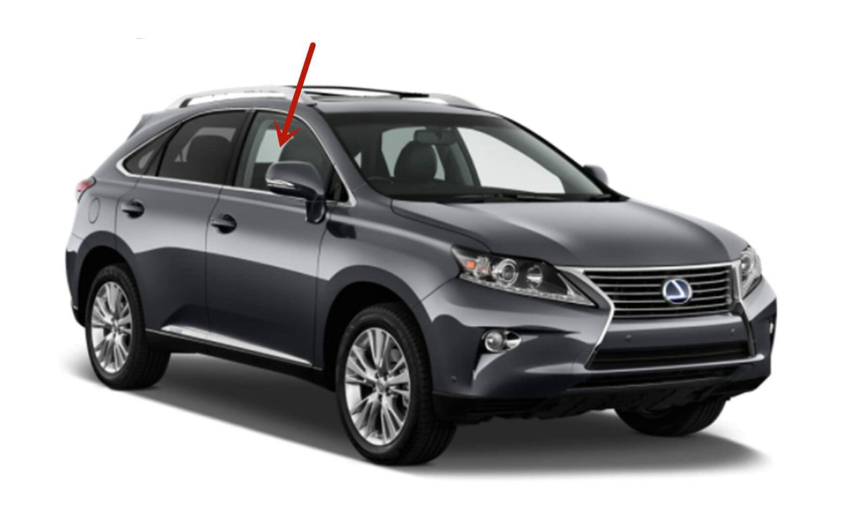 Passenger Right Side Front Door Window Door Glass Compatible with Lexus RX350 / RX450 2010-2015 Models