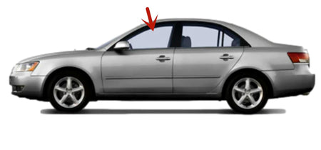 Driver Left Side Front Door Window Door Glass Compatible with Hyundai Sonata 4 Door Sedan 2006-2010 Models