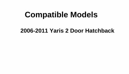 Driver Left Side Rear Quarter Glass Quarter Window Compatible with Toyota Yaris 2 Door Hatchback 2006-2011 Models