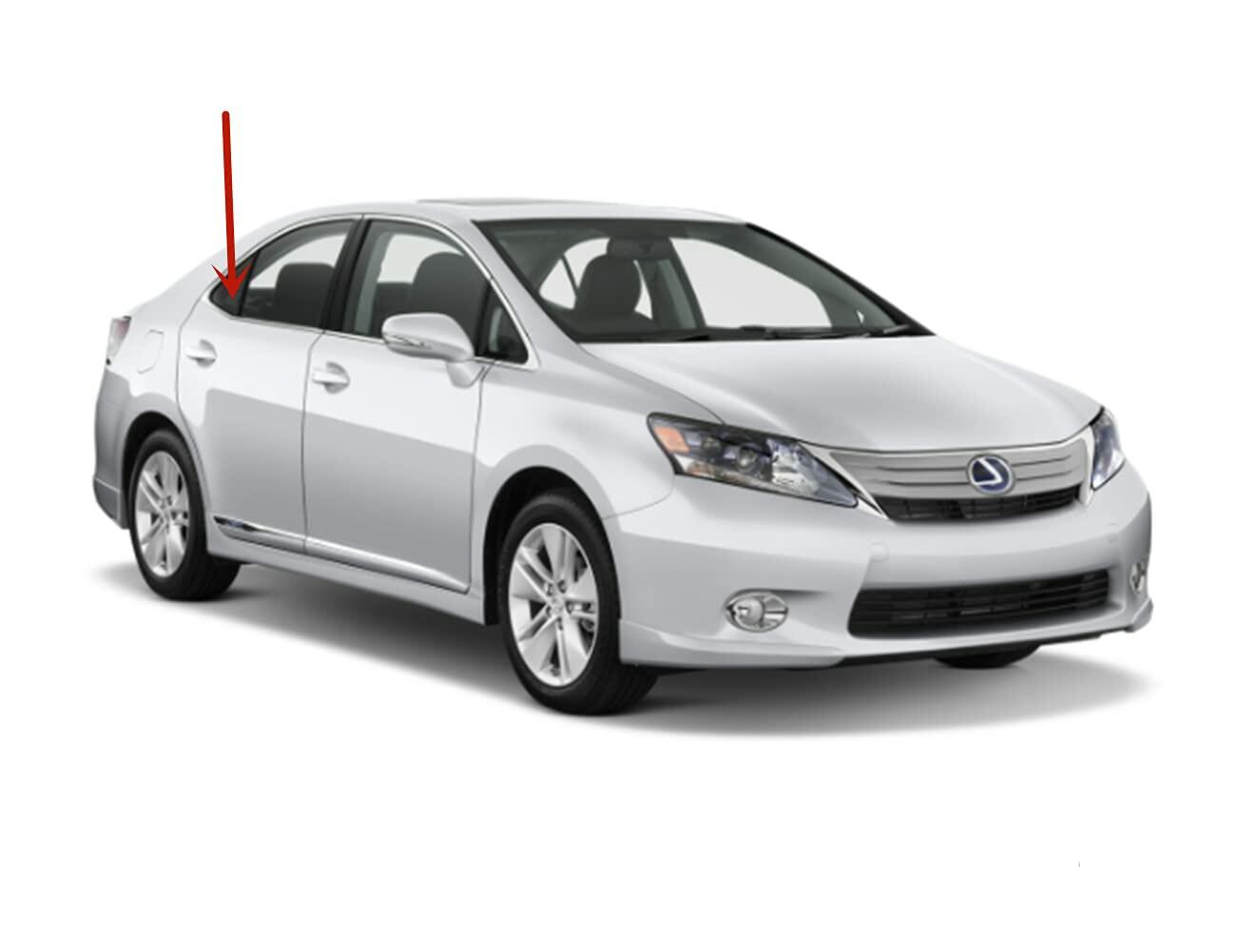 Passenger Right Side Rear Vent Window Vent Glass Compatible with Lexus HS250 2010-2012 Models