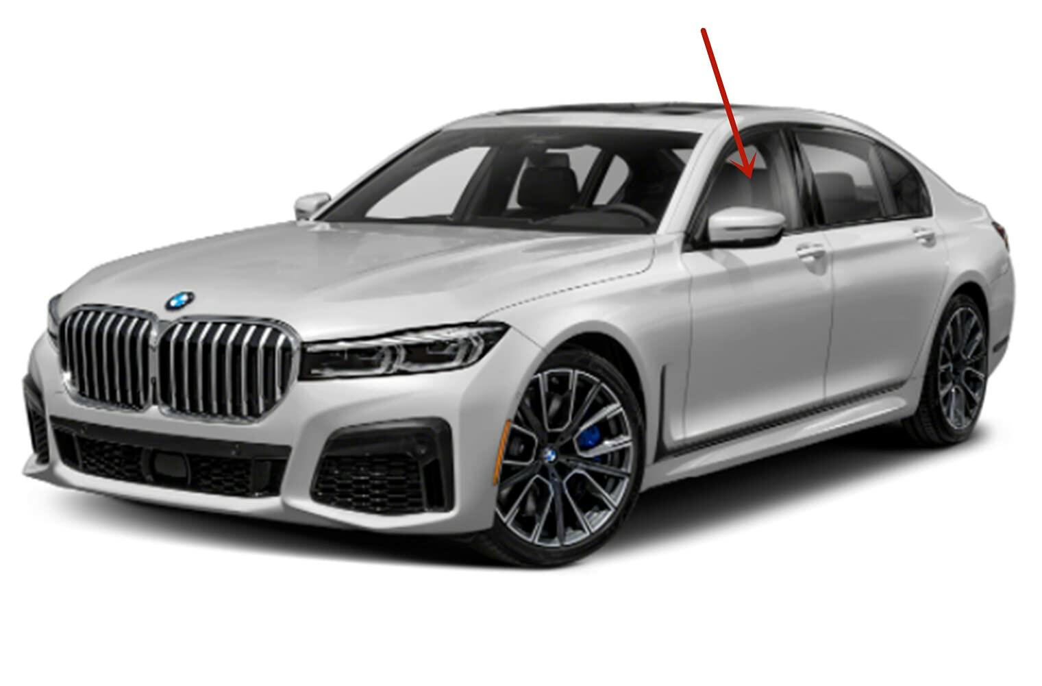 Tempered Driver Left Side Front Door Window Door Glass Compatible with BMW 740 740i 740e 745Le 745e 750 750i 750Li 760 2016-2022 Models