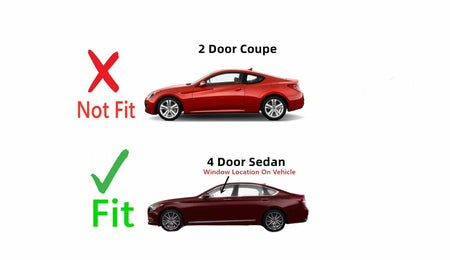 Driver Left Side Front Door Window Door Glass Compatible with Hyundai Genesis 4 Door Sedan 2015-2016 Models