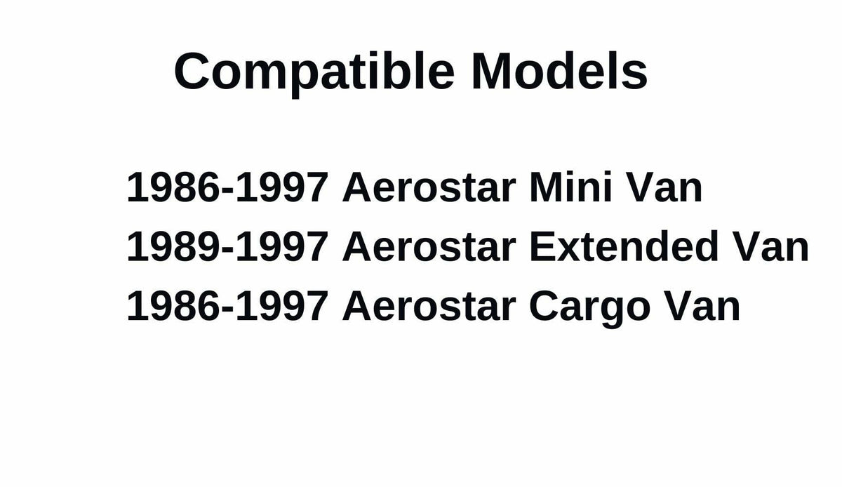 Passenger Right Side Front Door Window Door Glass Compatible with Ford Aerostar Van 1986-1997 Models