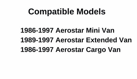 Passenger Right Side Front Door Window Door Glass Compatible with Ford Aerostar Van 1986-1997 Models