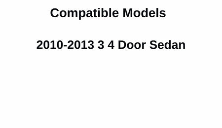 Driver Left Side Rear Vent Window Vent Glass Compatible with Mazda 3 4 Door Sedan 2010-2013 Vehicle Models