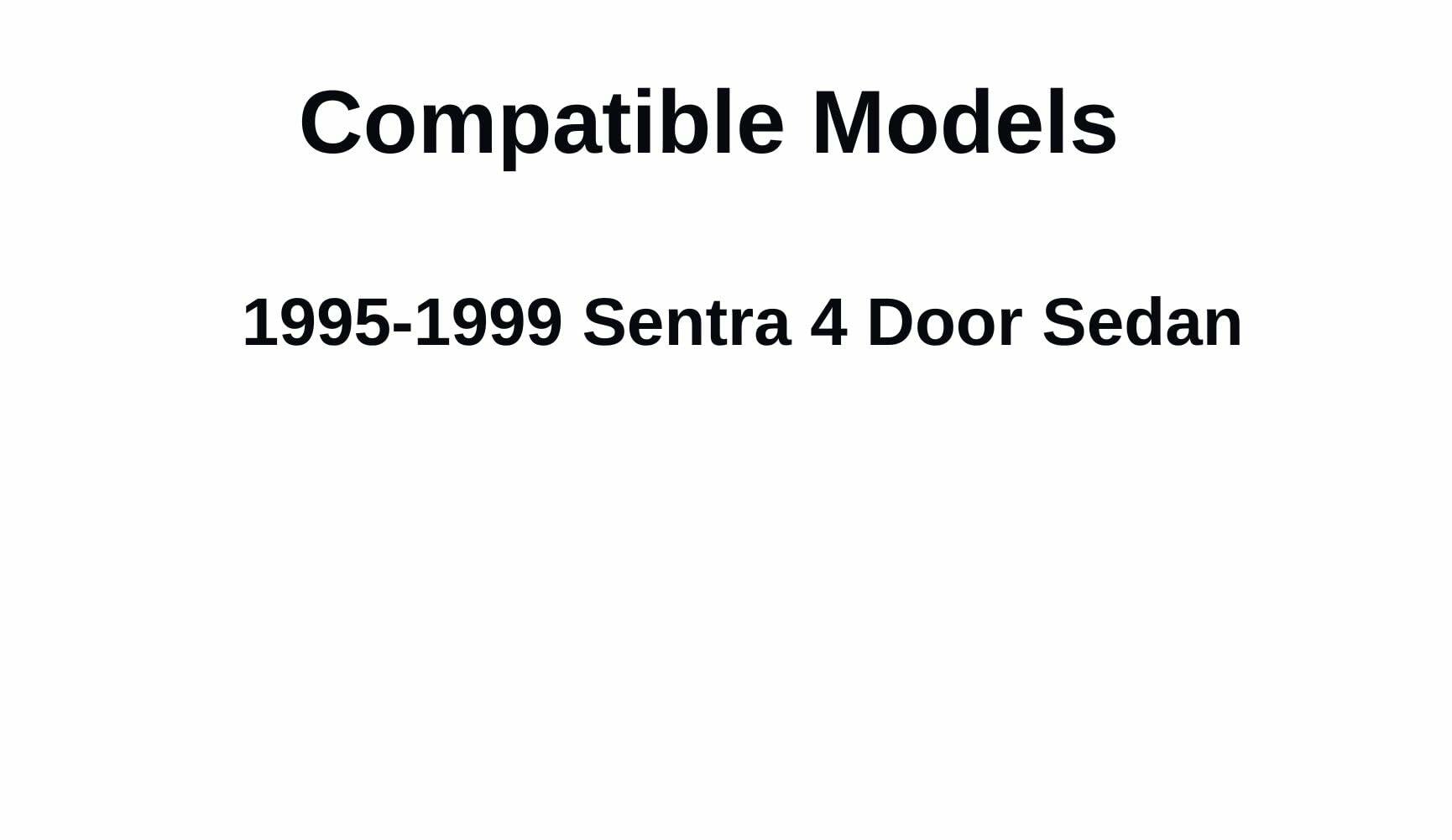 Passenger Right Side Front Door Window Door Glass Compatible with Nissan Sentra 4 Door Sedan 1995-1999 Models