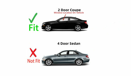 Driver Left Side Door Window Door Glass Compatible with Mercedes Benz C250 / C350 / C63AMG 2 Door Coupe 2012-2015 Models