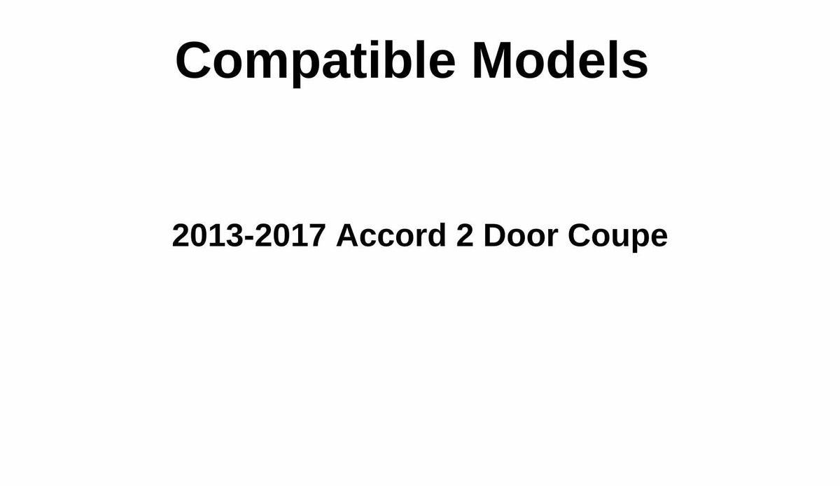 Passenger Right Side Door Window Door Glass Compatible with Honda Accord 2 Door Coupe 2013-2017 Models