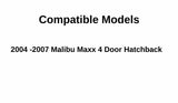 Driver Left Rear Door Window Door Glass Compatible with Chevrolet Malibu Maxx 4 Door Hatchback 2004-2007 Models