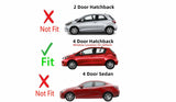 Driver Left Side Rear Door Window Door Glass Compatible with Toyota Yaris 4 Door Hatchback 2012-2019 Models