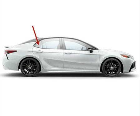 Passenger Right Side Rear Vent Window Vent Glass Compatible with Toyota Camry 2018-2024 Models