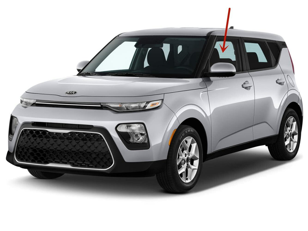 Driver Left Front Door Window Door Glass Compatible with Kia Soul 2020-2025 Models