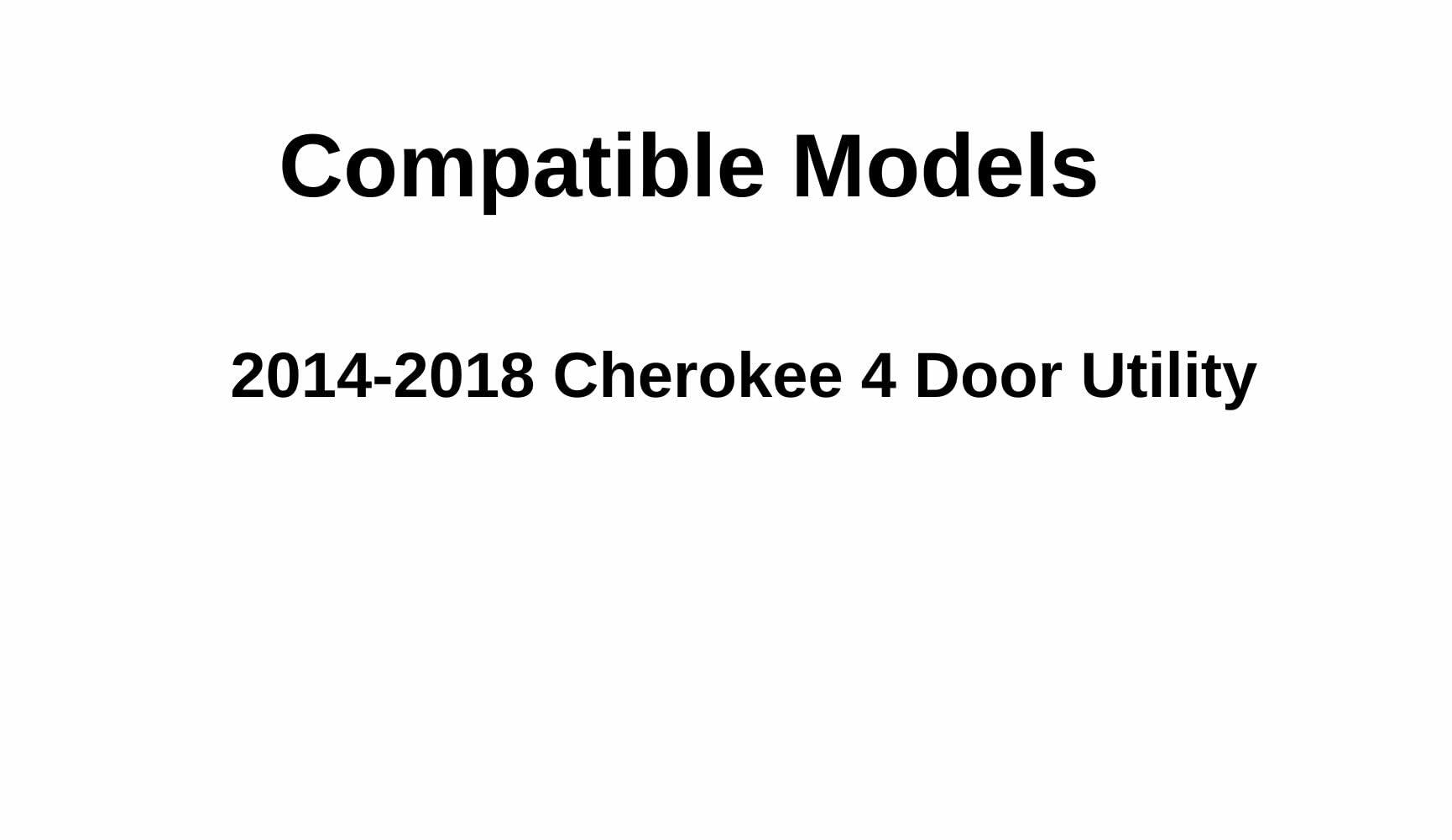 OE Chrome Moulding Style Privacy Driver Left Side Quarter Window Glass Compatible with Jeep Cherokee 2014-2018 Models (Not For Grand Cherokee)