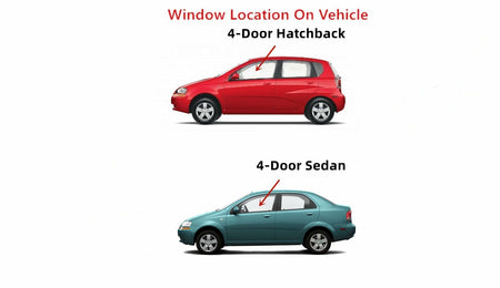 Driver Left Side Front Door Window Door Glass Compatible with Chevrolet Aveo & Aveo5 2009-2011 Models/Pontiac G3 2006-2009 Models
